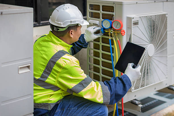 Professional Air Conditioning Repair technician working in Three Rivers, MI